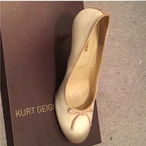 Kurt Geiger Soft Cream Satin Pumps 38 - Picture 3 of 8